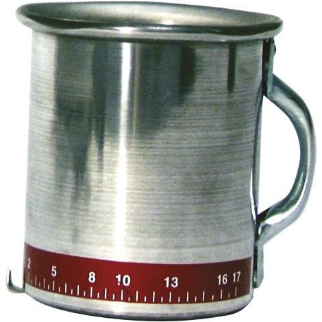 Durchsatzmessung Aluminiumtasse von 0 bis 17l/min