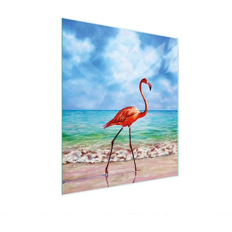 Glasschneidebrett 45x52 Flamingo (1/5)