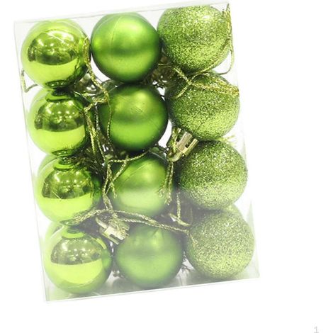 Ensemble de 24 boules de Noël décoratives à suspendre au sapin pour sapin de 25 à 26 pouces. (1/5)