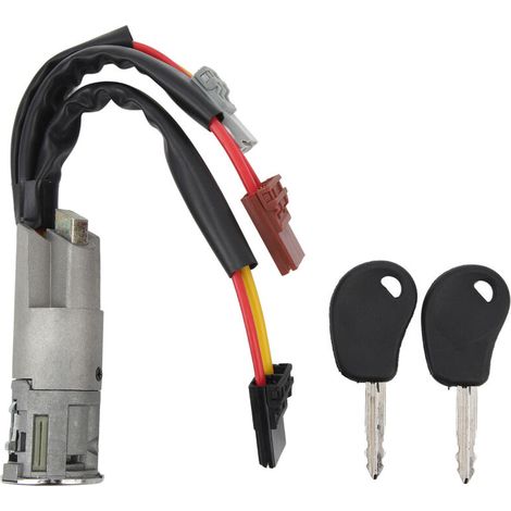 Cilindro de cerradura de encendido con llaves 252521, repuesto para Citroën AX Berlingo Evasion Jumpy Saxo Xantia Xsara