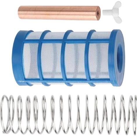 Ioniseur solaire de piscine de remplacement, anode en cuivre pour le nettoyage de la piscine Comprend un panier filtrant et une vis papillon pour réduire le chlore et l'irritation dans votre piscine (1/5)