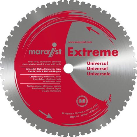 Kaltkreissägeblatt Extreme 355 x 25.4mm Universal