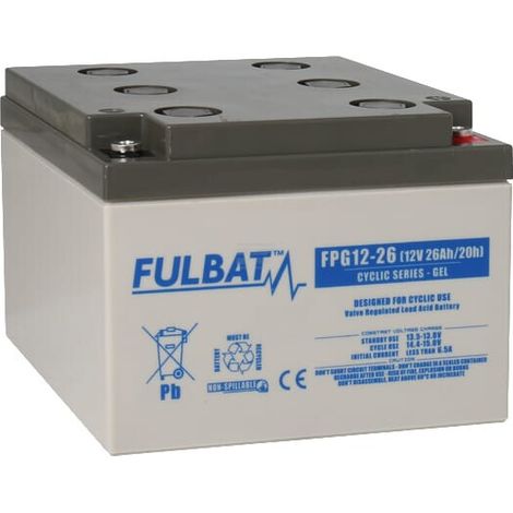 Bater铆a de gel 12 V 26 Ah FULBAT FPG1226 (1/5)