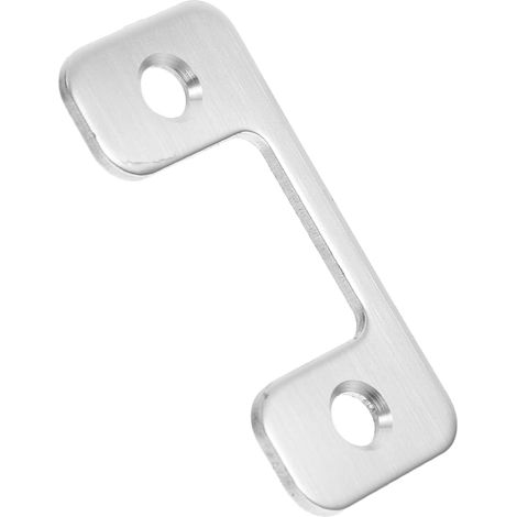 Gâche de Serrure en Inox pour Porte Intérieure Plaque de Gâche du Pêne Dormant Plaque de Remplissage pour Trou de Porte Accessoire de Quincaillerie Robuste pour Cadre (1/5)
