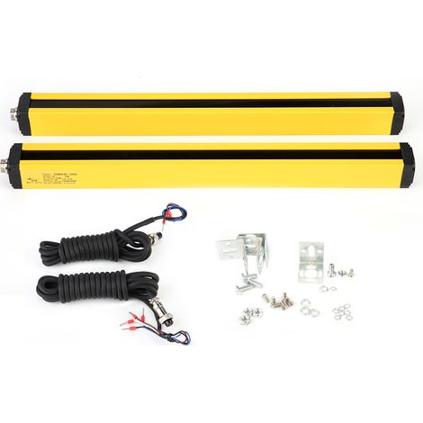 Barrière immatérielle de sécurité 8 faisceaux, capteur optique de protection, grille lumineuse de sécurité industriel