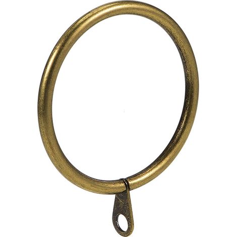 28 Anneaux De Rideau, Métal 45mm Diamètre Intérieur, Bronze Pour Tringles, Salon Chambre (1/3)