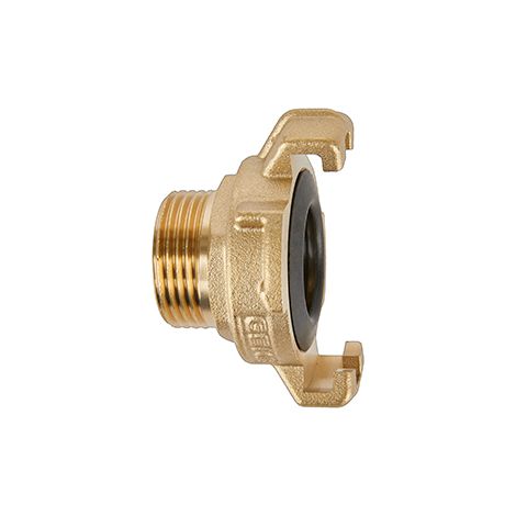 Conector de 90° de latón Geka Express roscado macho G1/2 (26,44 mm). No francés 15x21. Compatible con la mayoría de los conectores