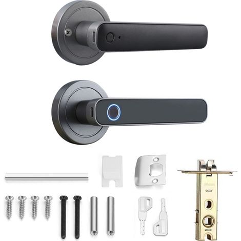 Cerradura de puerta con huella dactilar WAFU: 2 modos de desbloqueo para casas y apartamentos.