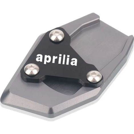 (Gris - Aprilia) Compatible avec Aprilia RS660 RS 660 Tuono 660 (2020-2023) - Béquille latérale CNC - Extension de béquille - Plaque de support - Maxpower (1/4)