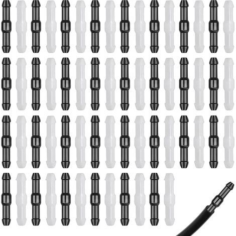 60 connettori per tubi flessibili per auto, tubo flessibile universale da 4 mm per lavavetri auto, raccordo per acqua tergicristalli tipo I, accessori compatibili con la maggior parte dei tubi flessib (1/5)