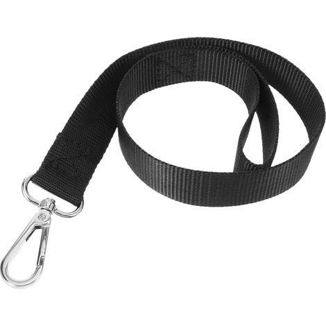 Support pour Mangeoire Réglable en Fer et Nylon Sangle Résistante à L'usure, Cintre de Seau Pratique pour Alimentation Chevaux en Écurie Pâturage (1/5)