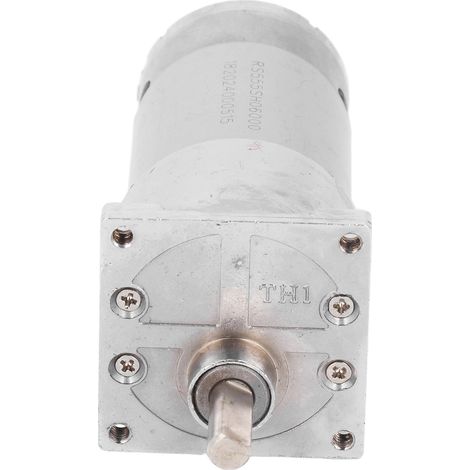Moteur à engrenages DC 24V 100 tr/min, arbre excentrique, rotation horaire/antihoraire, auto-blocage, bobine en laiton, motoréducteur compact (1/5)
