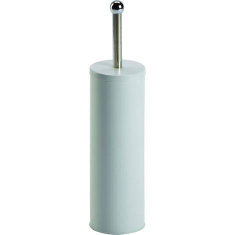 King Home PORTASCOPINO BIANCO in acciaio 9,5x38,5h cm (1/4)