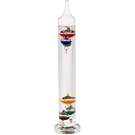 Objet de Décoration/Thermomètre de Galilée en Verre/Dimensions : 28 x 5,5 cm (1/4)