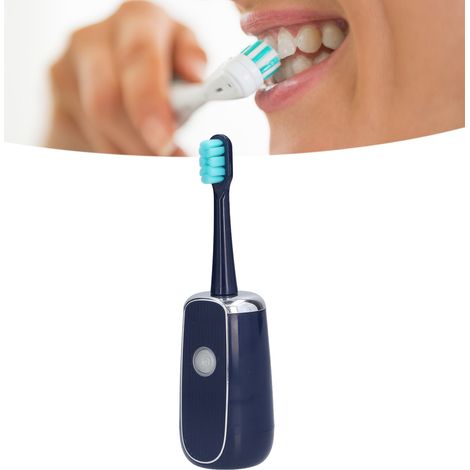 U-förmige elektrische Ultraschallzahnbürste, tragbare elektrische Zahnbürste, USB-aufladbar, blau. (1/5)