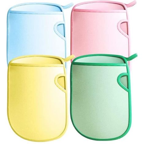 Gant de Bain Exfoliant Super Doux - - - Blanc - Salle de bain - Lavable - Coton (1/4)