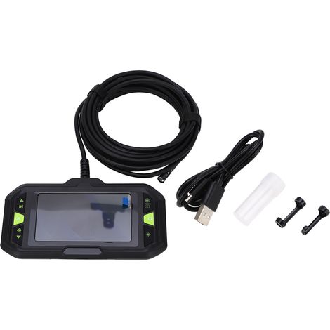 Endoscope écran IPS HD 4,3 pouces - Caméra d'inspection 3 objectifs, IP67 étanche, tuyau rigide flexible, outil de diagnostic visuel (1/5)