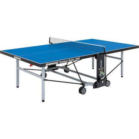 Donic Outdoor-Tischtennisplatte "Outdoor Roller 1000" wetterfest, blau (1/5)