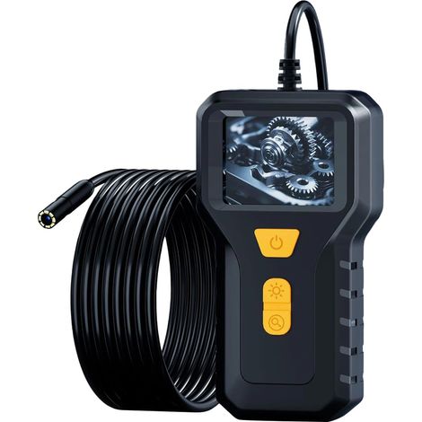 Caméra endoscopique industrielle avec écran de 6,1 cm et lumière LED Caméra ABS pour automobile et usage domestique (1/4)