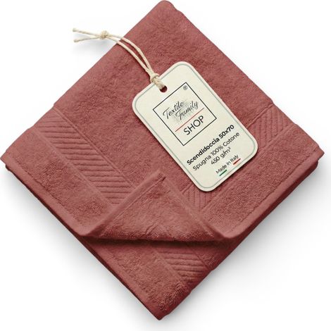 Scendidoccia Bagno Fragola 50x70 Spugna Cotone 450 g/m² - Tappetino Doccia Made in Italy (1/5)
