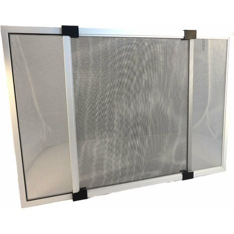 Zanzariera Estensibile per Finestre Argento cm. 70X50