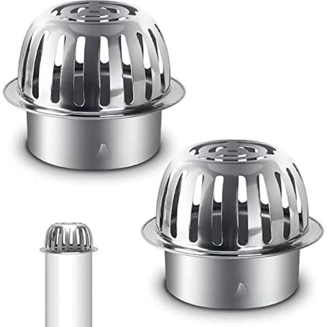 Vegena Lot de 2 Filtres de Gouttière, Grille de Protection pour Gouttiere, Protection Gouttière Anti Feuille, Tuyau de Descente pour Gouttière pour Aider à Garder Le Drain Dégagé (1/5)