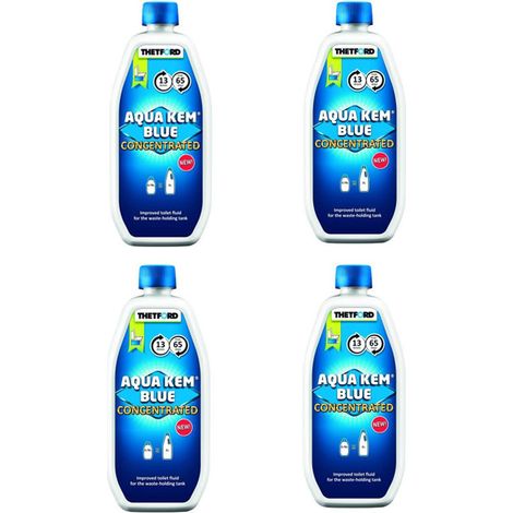 Pack THETFORD 4x Aqua-Kem Concentré Bleu Pour Toilette Portable Camping (1/2)