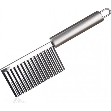 CUCHILLO ONDULADO CORRUGADO PARA VERDURAS, FRUTAS, PAPAS FRITAS, BANQUETES (1/3)