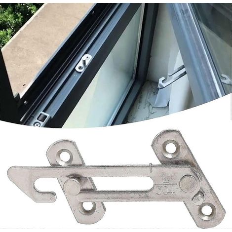 Fensterbegrenzer, Edelstahl-Fensterstopper, Sicherheitsschloss (1/4)