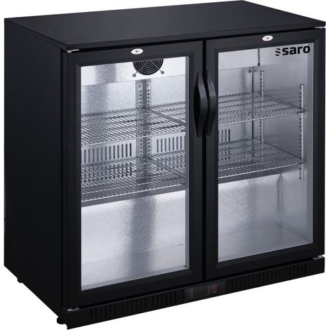 Arrière-bar réfrigéré - 2 portes vitrées - 198L - Saro