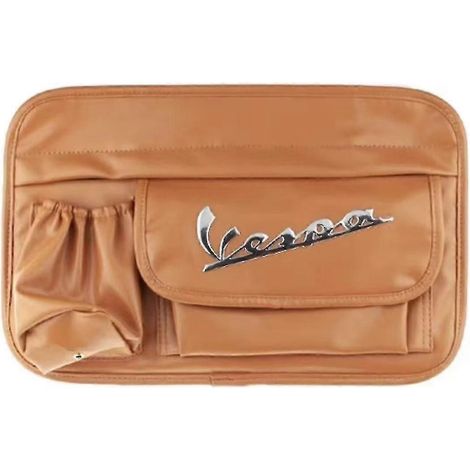 Waterproof Glove Bag Storage Bag For Piaggio Vespa Scooter Gts Lx Lxv Sprint Primavera 150 300 Motorcycle Accessories( Brown with logo) (1/5)
