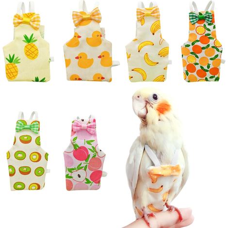 Couche lavable pour oiseau, costume de vol réglable et confortable pour perroquet, accessoire de propreté pratique (1/5)