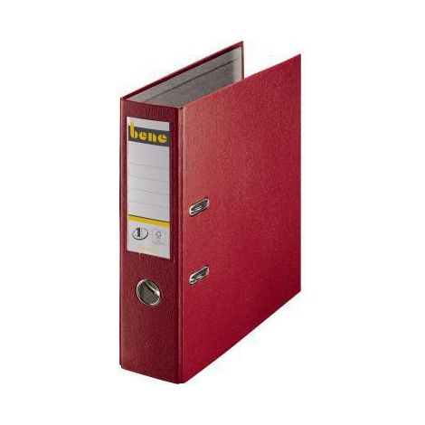 Ordner 80mm DIN A4 Werkstoff: Graupappe recycelt Material der Kaschierung außen: Polypropylen Material der Kaschierung innen: Papier recycelt rot (1/4)