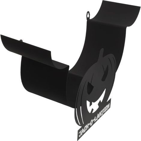 Porte-papier toilette - fer - noir - mural - pour rouleau WC (1/5)
