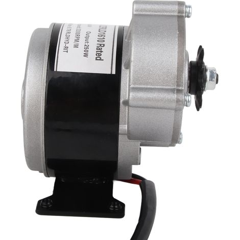 Moteur électrique à réduction par engrenages 24 V 250 W avec pignon à 13 dents pour vélos et scooters électriques (1/5)