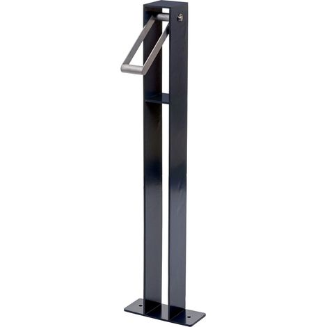 Arceau de stationnement vélo support vélo extérieur à sceller anti-vol en acier galvanisé anthracite 040010448 (1/5)