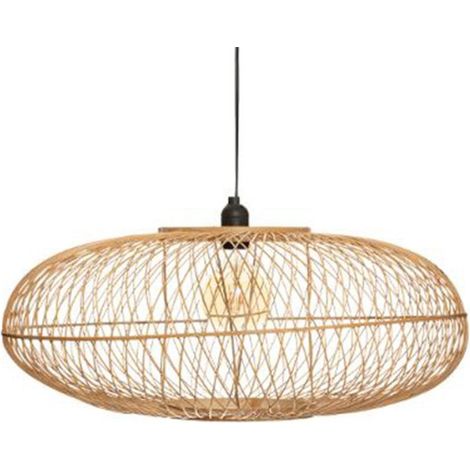 Lampe Suspension en Bambou "Loren" 60cm Beige (1/4)