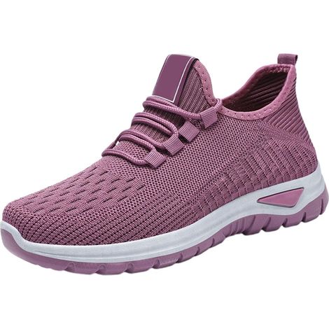 Chaussures décontractées pour femme Printemps été et automne Chaussures simples en maille légère Chaussures respirantes et non étouffantes Chaussures de course à pied Chaussures décontractées pour