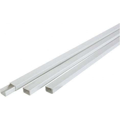 CANALETA ADHESIVA BLANCA 2 M, 7 X 12 MM. - EHLIS