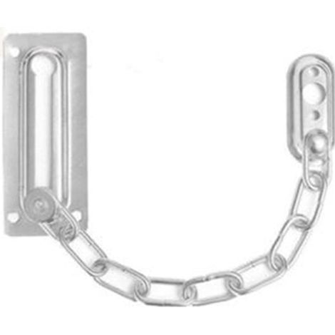 Verrou de sécurité à chaînette de porte, verrou en acier inoxydable, verrou à clé (1/5)