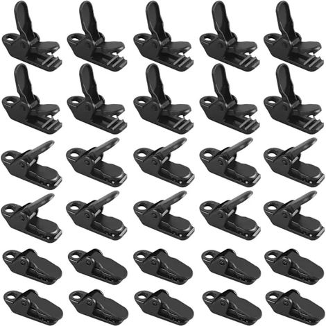 100 Stück Planenclips, Zeltclips, Kunststoffclips, kompatibel mit Schattiergewebe, Befestigungsclips, Planenclip, Markisenclip, Kunststoffclip, A (1/5)