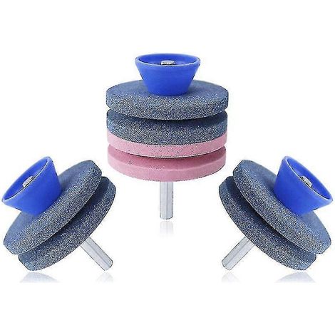 Meuleuse 3 pièces pour lames de tondeuse, affûteur de lames de tondeuse, meule