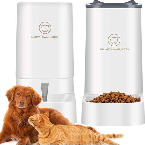 Distributeur d'eau et de nourriture pour animaux Heckermann
