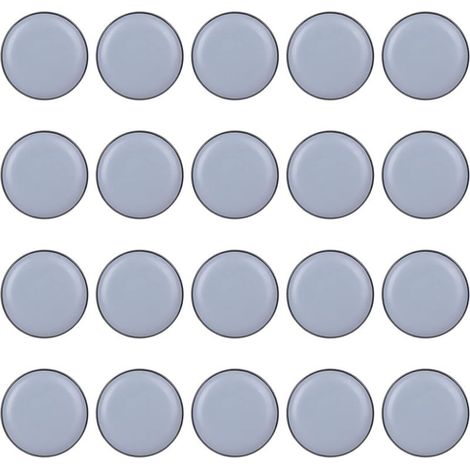 25mm Patin Chaise, 20 Pièces Patins Glisseurs, Patins Glisseurs pour Meubles, Patins en Téflon pour Chaise de Mobilier de Bureau de Maison (20mm Forme Ronde) OUYLAF (1/5)