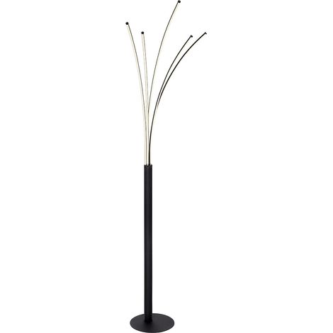 Globo - lámpara de pie - Bizzy - negro - metal - lámpara de arco