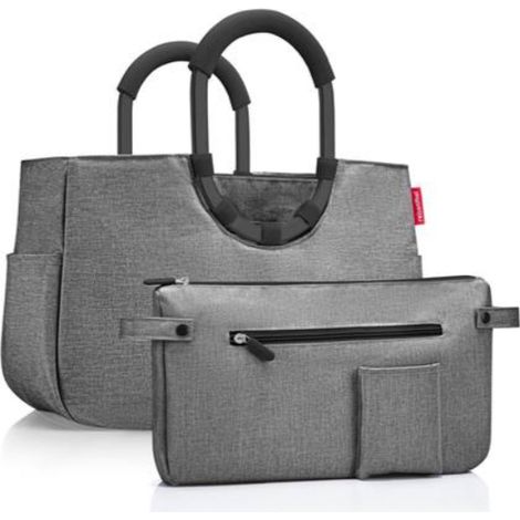 Reisenthel OS7052 LOOPSHOPPER M FRAME TWIST SILVER Borsa da Ginnastica Donna FRAME TWIST SILVER Taglia Unica