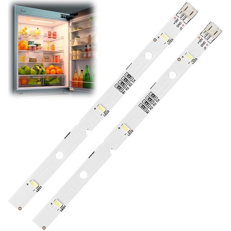 Lot De 2 Bandes Lumineuses Led Pour Réfrigérateur Rongsheng/Hisense 12 V, Ampoule Frigo De Rechange Compatible Avec Réfrigérateur Kenwood Kiff5017 Kiff5020 Kiff7017 Kiff7020 [Classe Énergétique A] (1/5)