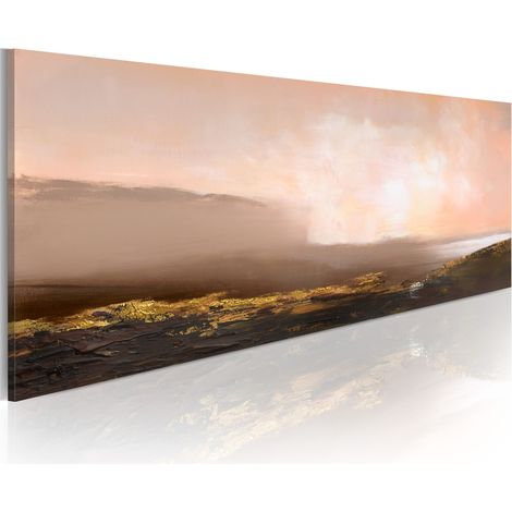 Quadro dipinto - Mattinata al mare - 100x40