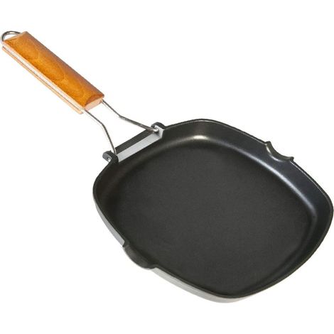 Wecook glatter Grill 28x28cm „Ecostone“-Serie aus 5 mm starkem Aluminiumguss