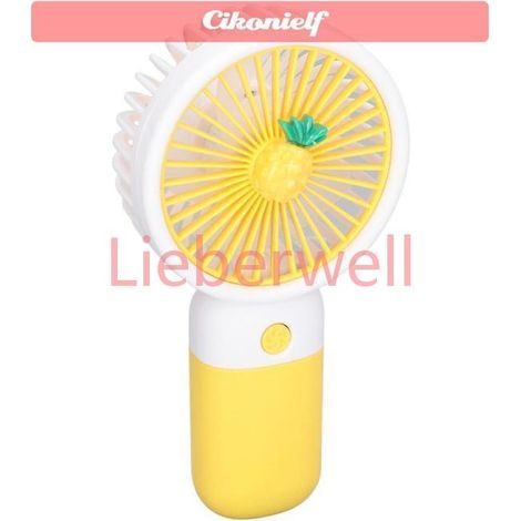zerone Mini ventilateur portatif Mini Handheld Fan Cartoon Design Strong Wind USB Rechargeable Mini Fan For luminaire artificielle (1/5)